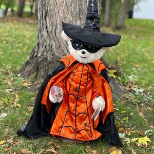 1980s 26" EDWINA THE WITCH Halloween Bear ~ Limited Edition Signed Tilly Bear